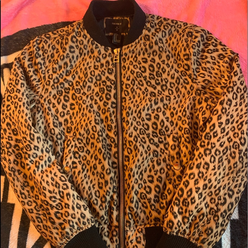 cheetah bomber jacket